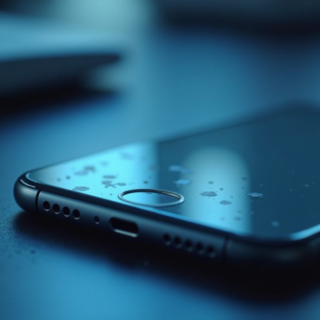 tache noire sur l'écran de l'iPhone après l'avoir fait tomber