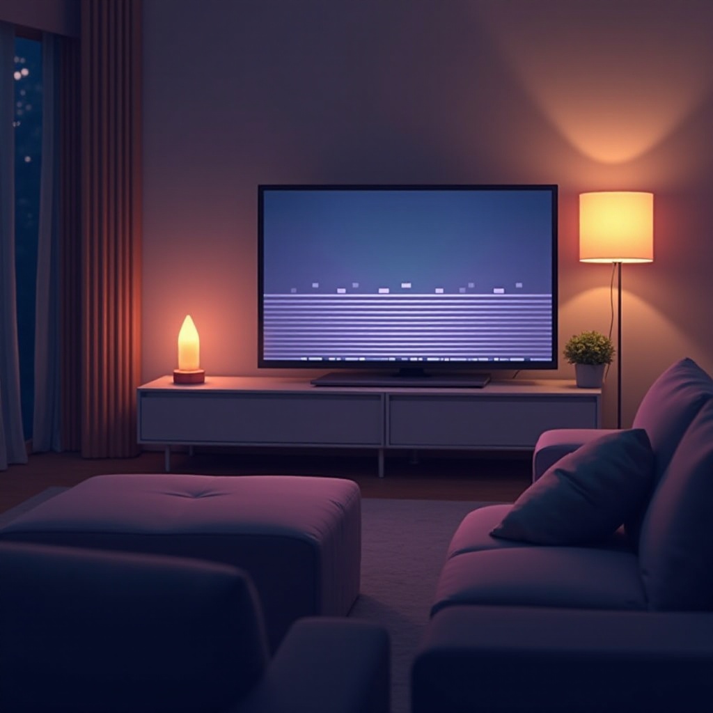 horizontale Linien auf dem Bildschirm des Hisense-Fernsehers
