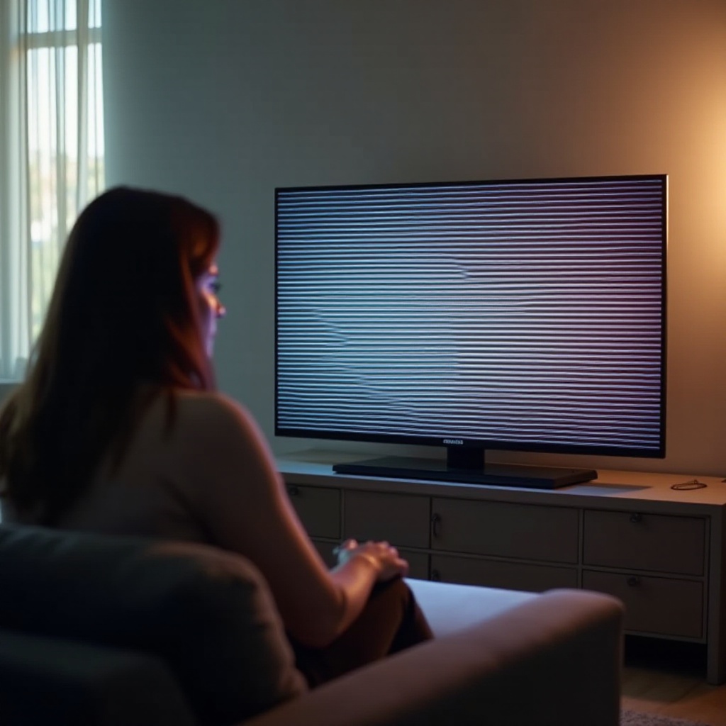 lignes horizontales sur l'écran du téléviseur Hisense