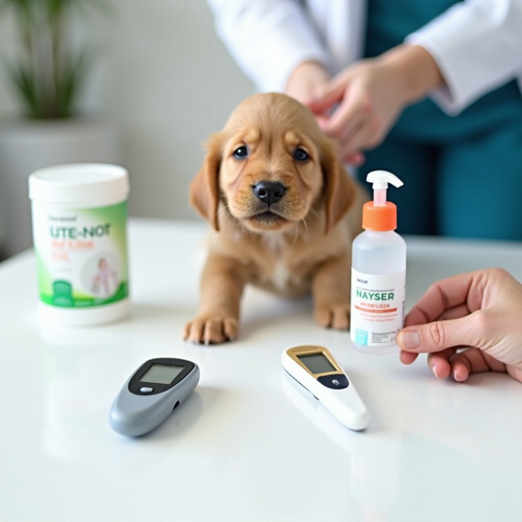 de puppy heeft overgegeven