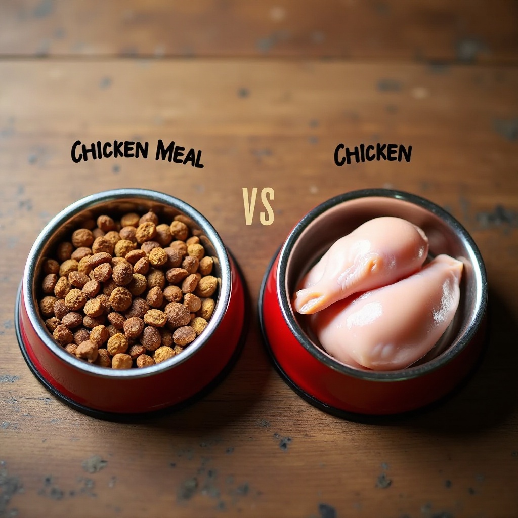 kippenmaaltijd vs kip in hondenvoer