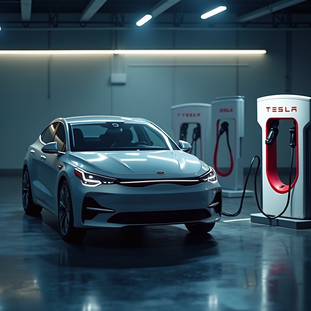 zou ev9 de tesla super supercharger kunnen gebruiken