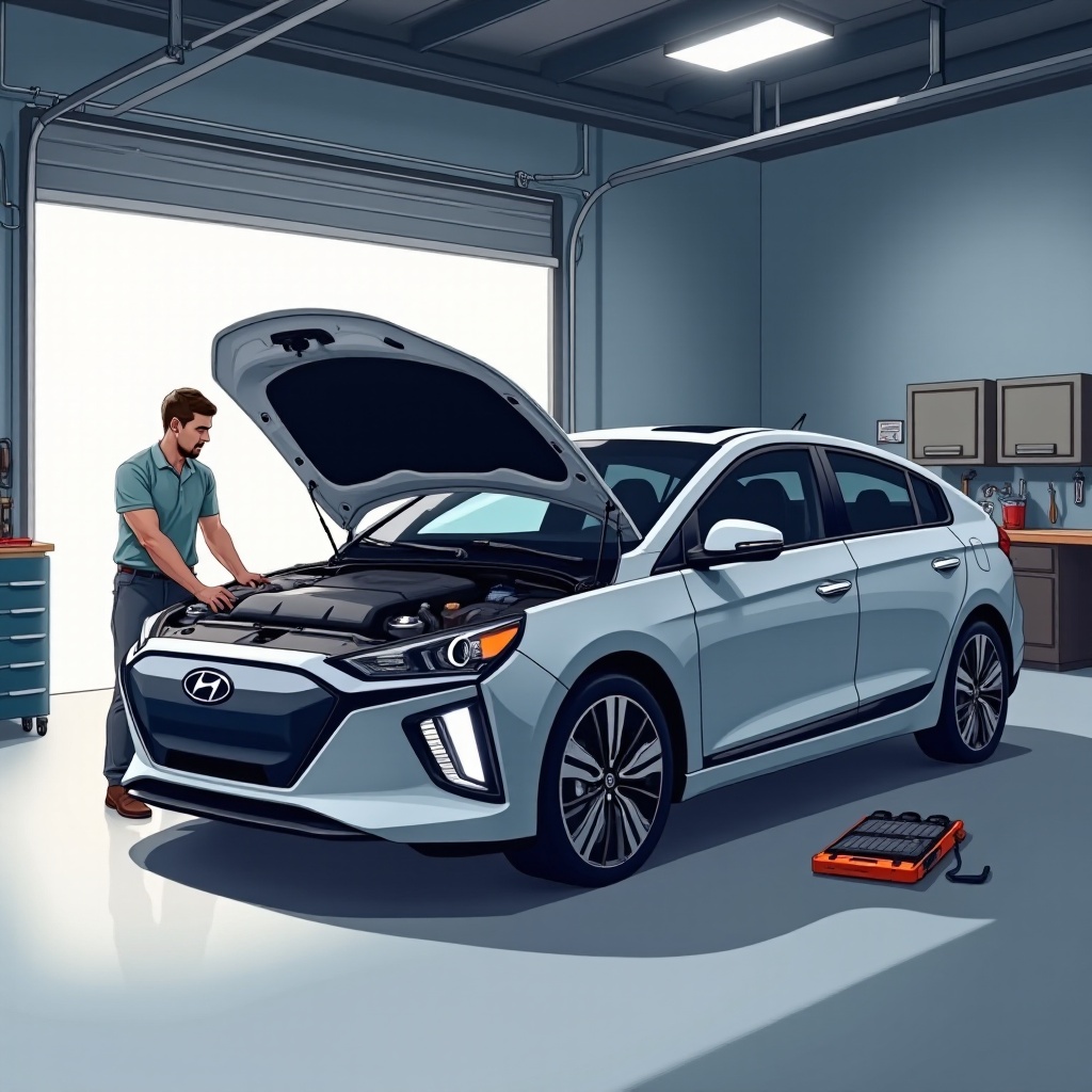 substituição da bateria de 12v do ioniq 5