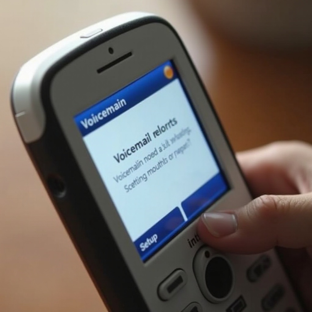 Einrichten der Voicemail auf dem Vtech-Telefon