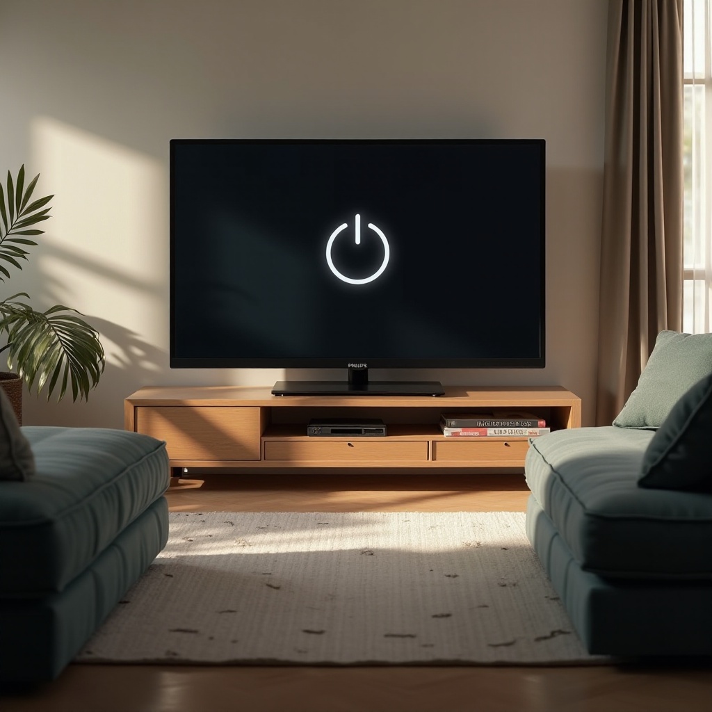 où se trouve le bouton d'alimentation sur un téléviseur Philips