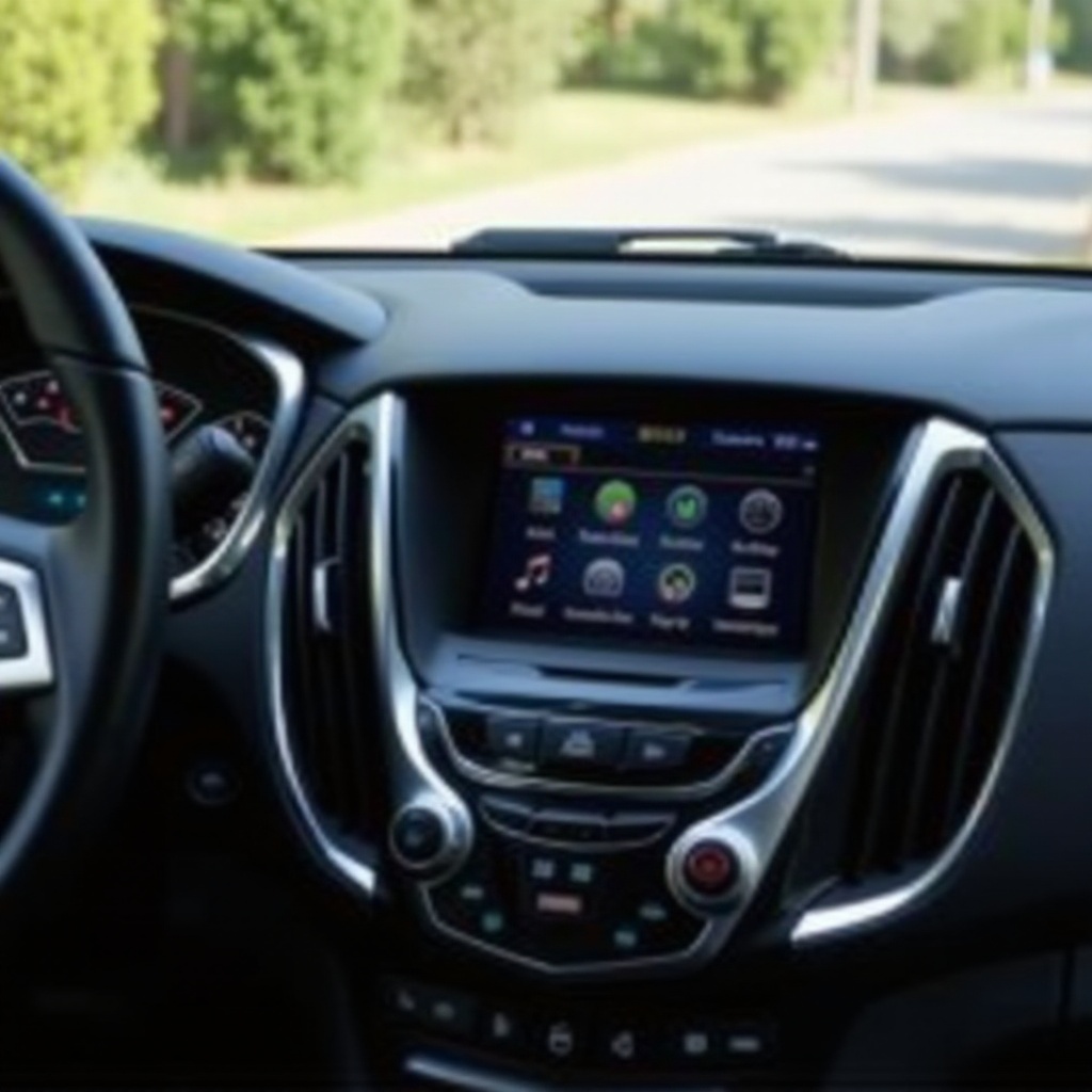 pantalla del tablero de instrumentos del Chevy Equinox