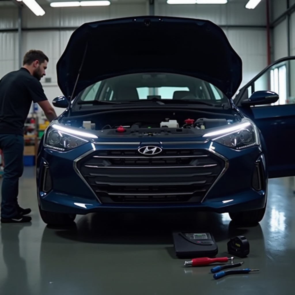 sostituzione della batteria 12v dell'ioniq 5