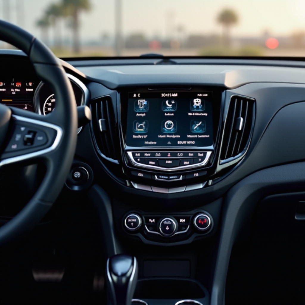 Chevy Equinoxin kojelaudan näyttö