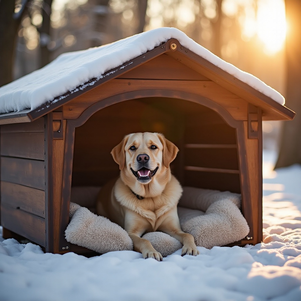 comment garder un chien au chaud dans un chenil extérieur