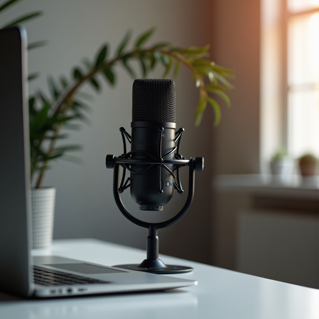 podcast-mikrofoni macbookille