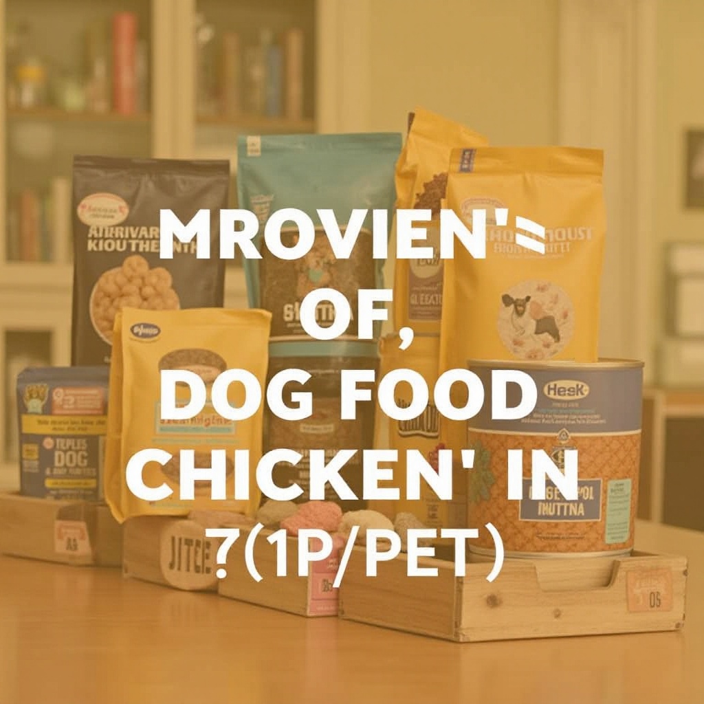repas de poulet contre poulet dans la nourriture pour chiens
