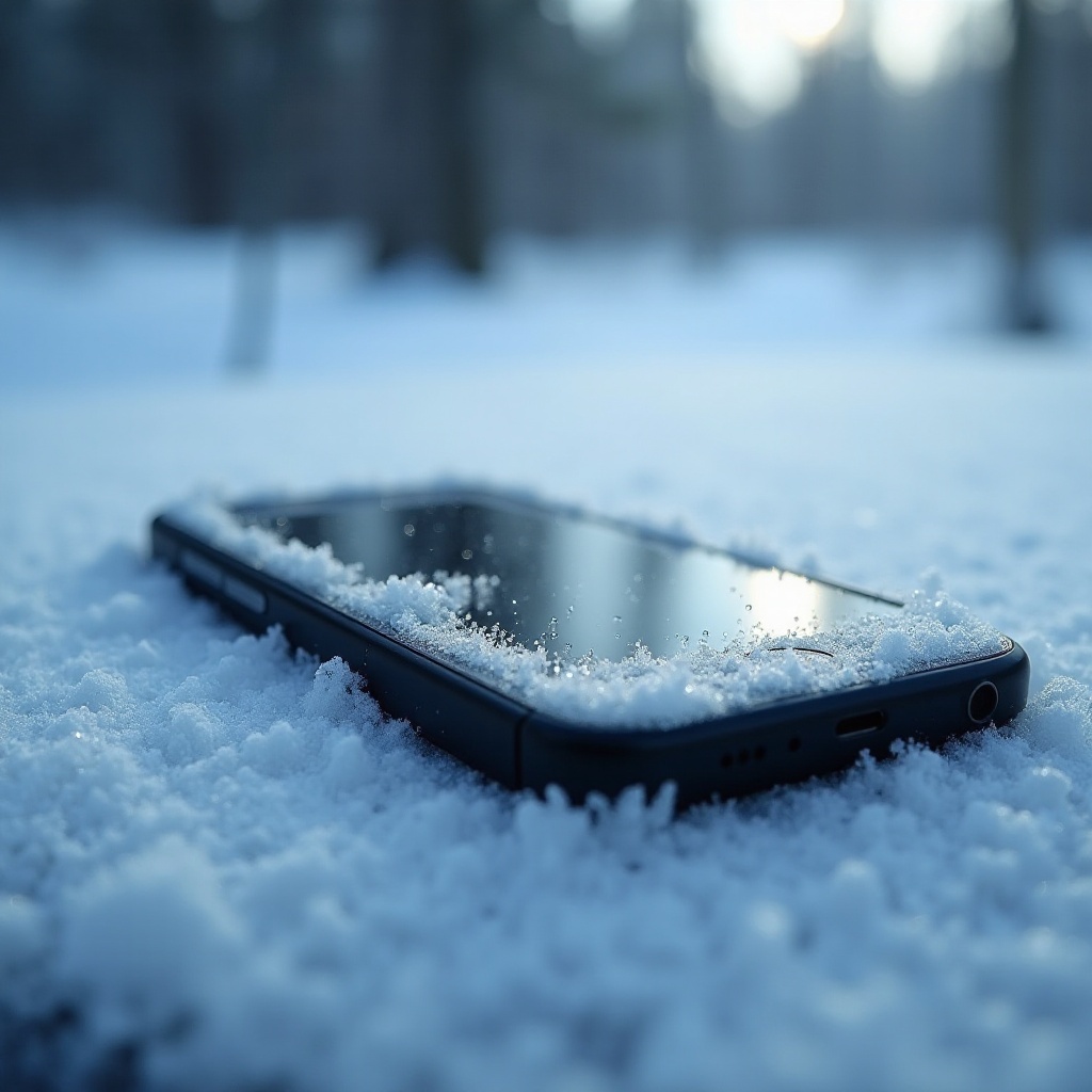 De temperatuur van je telefoon is te laag