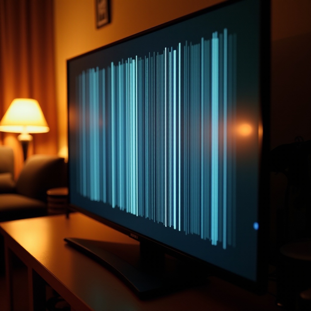 mikä aiheuttaa pystysuoria viivoja televisioruudulle