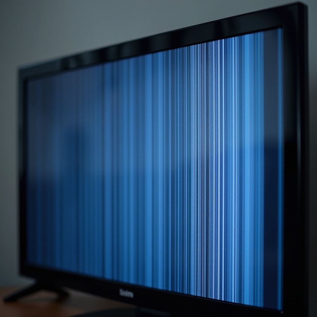 what causes vertical lines on tv screen
