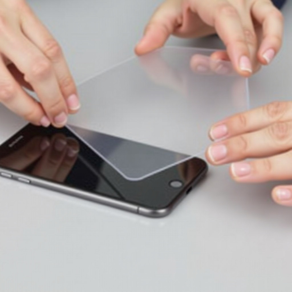 cómo quitar un protector de pantalla de un iPhone