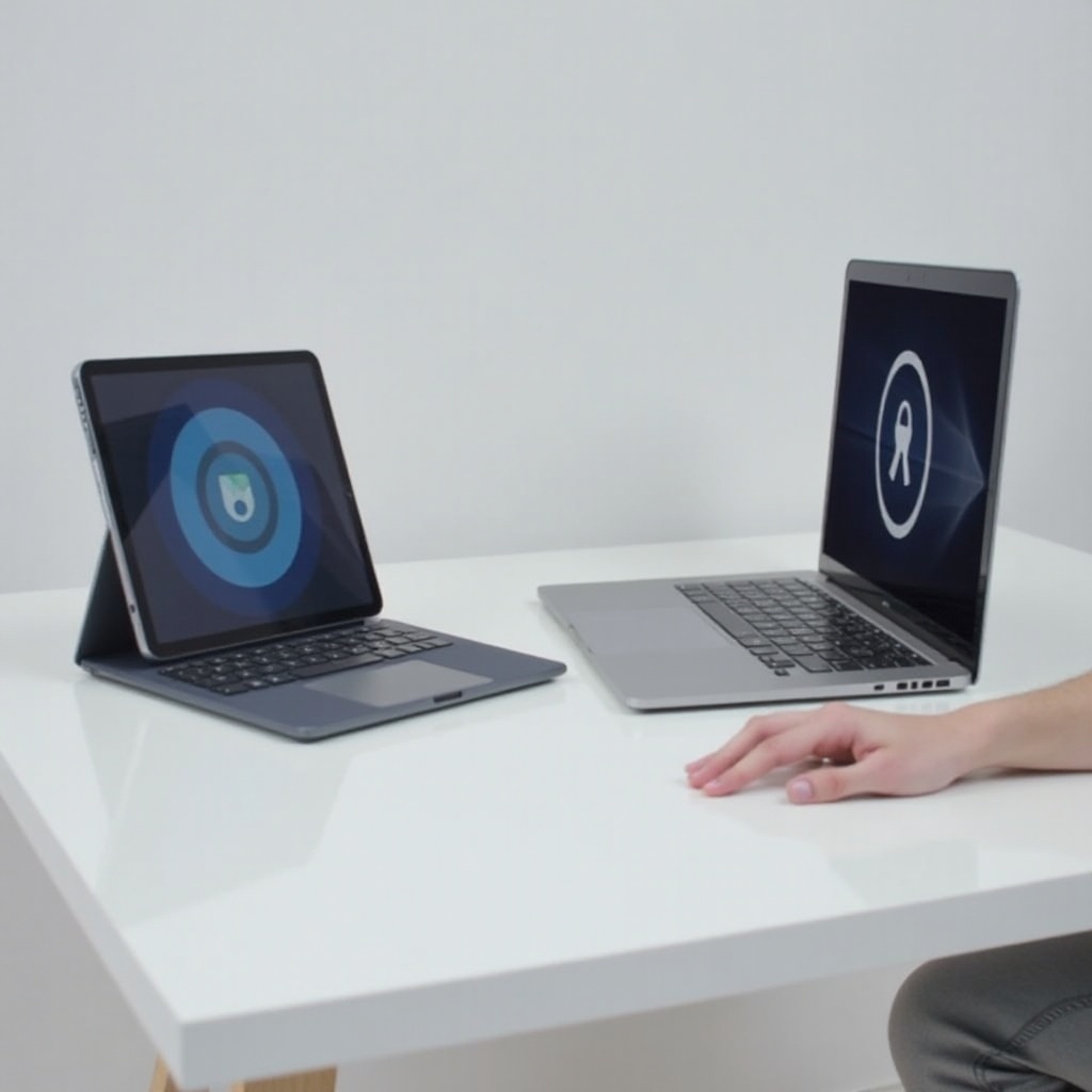 wie man ein Apple iPad Pro drahtlos mit einem Lenovo Laptop verbindet