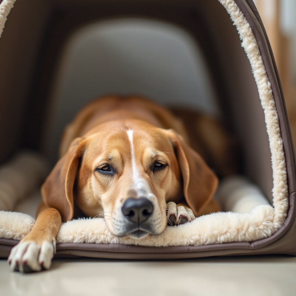 você pode treinar um cachorro mais velho a usar uma caixa