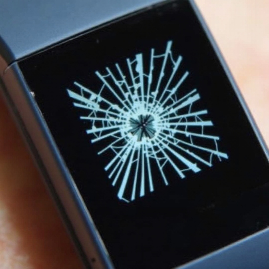 écran de Fitbit fissuré