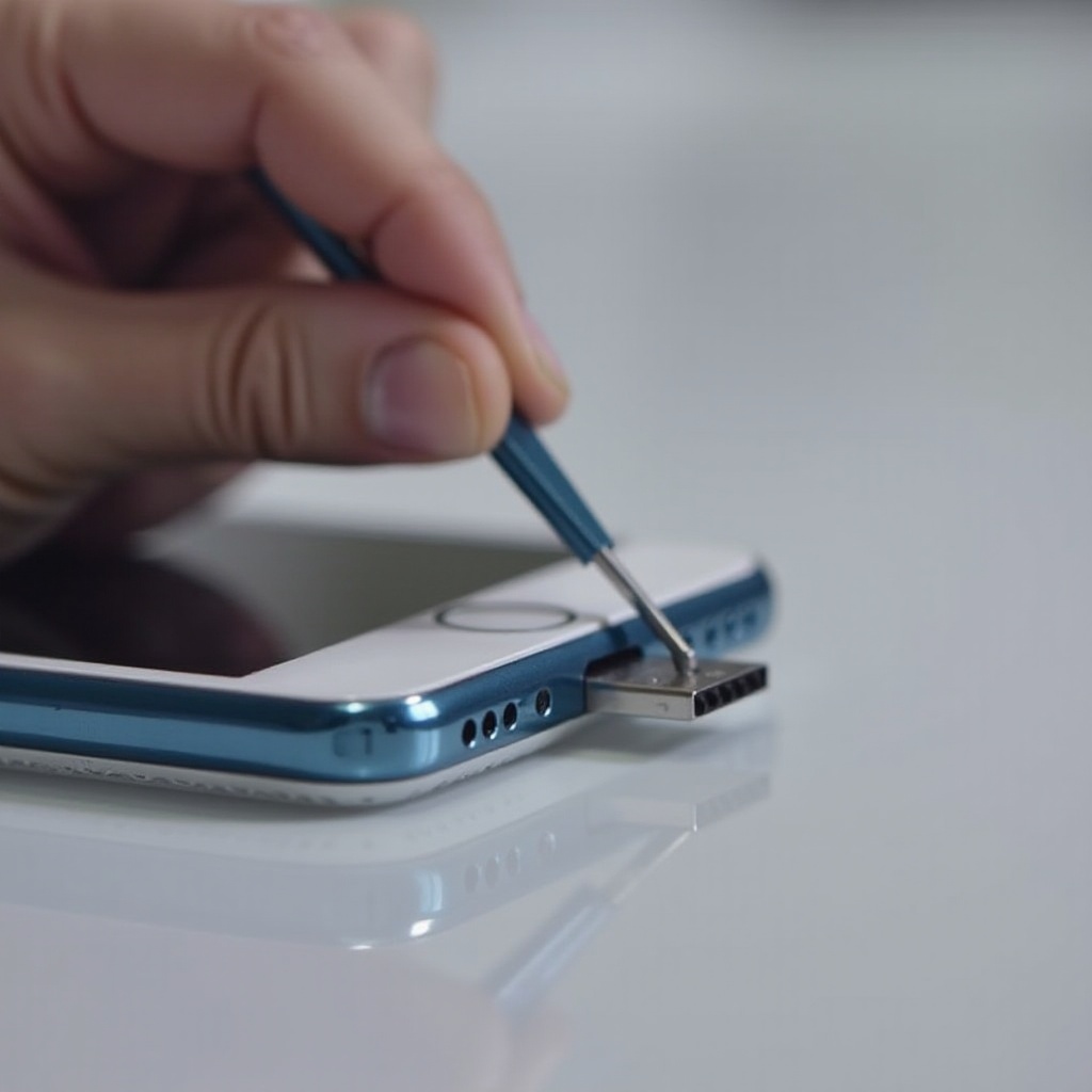 come pulire la porta USB del telefono