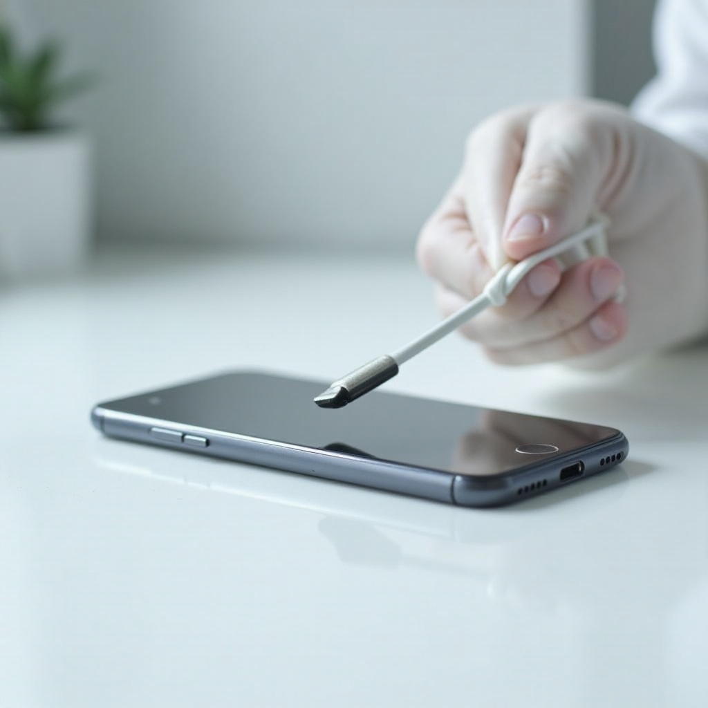 hoe de USB-poort van de telefoon schoon te maken