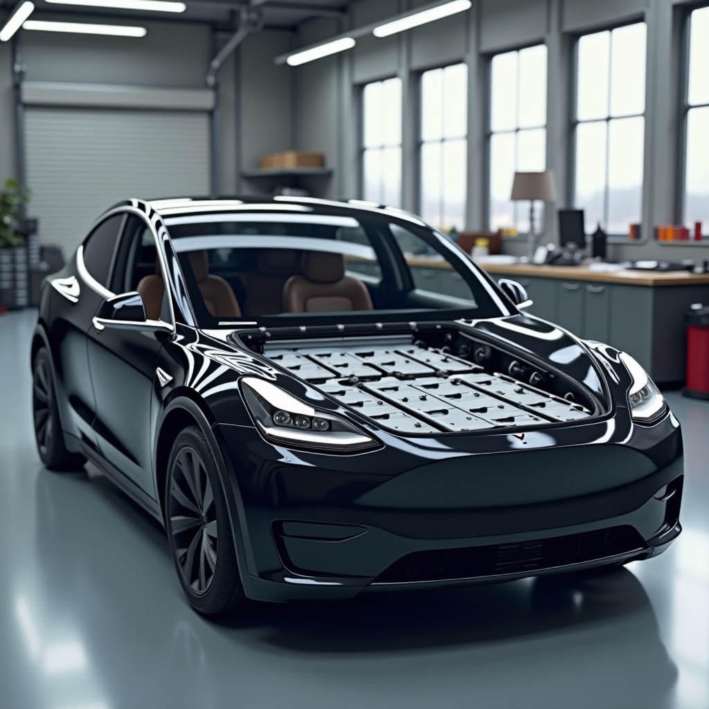 tamaño de la batería de largo alcance del modelo y