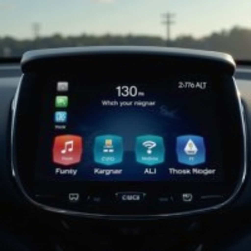 dashboarddisplay van de Chevy Equinox