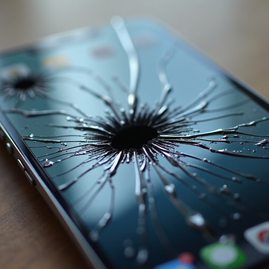 black spot on iphone screen after dropping