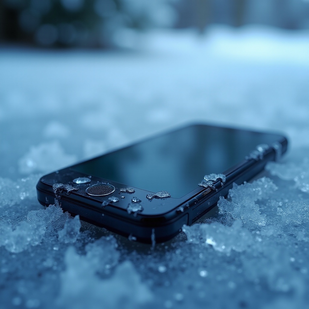 A temperatura do seu telefone está muito baixa