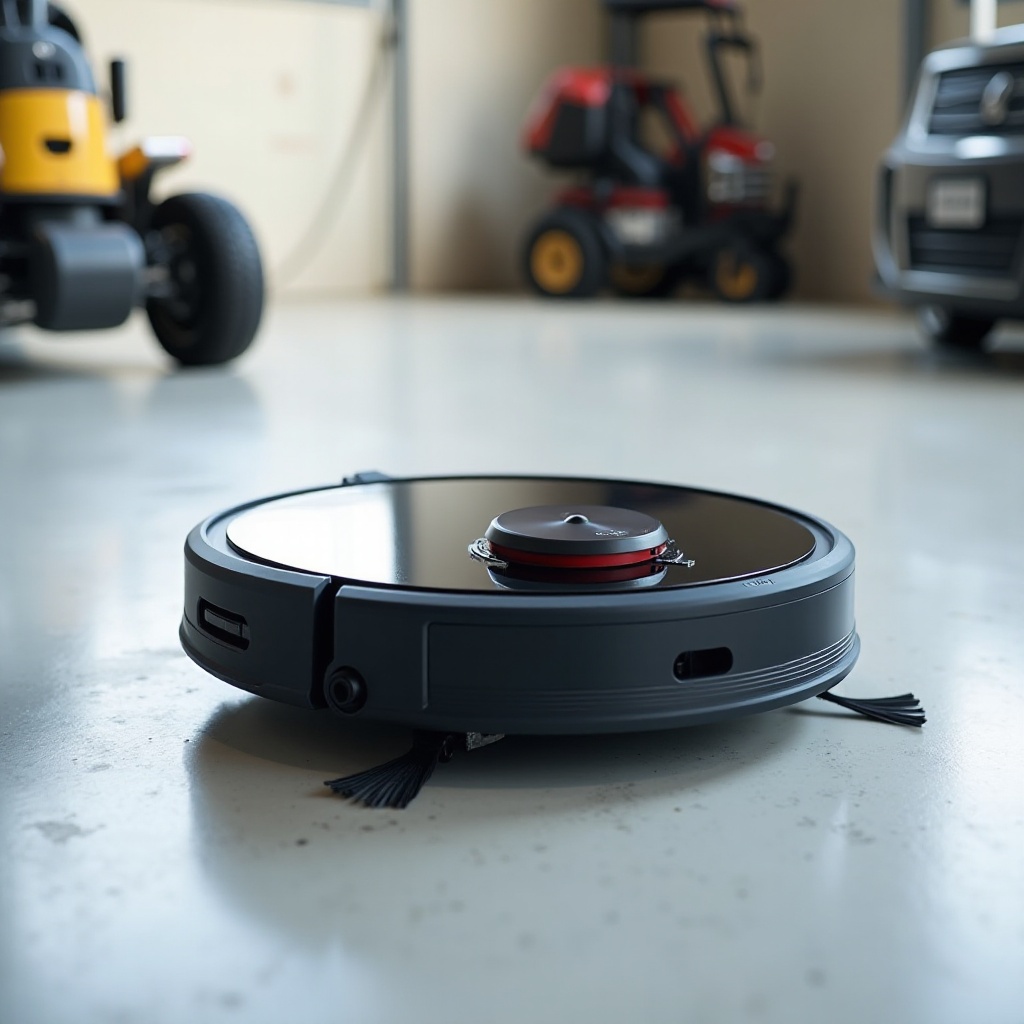 melhor aspirador robô para pisos de garagem