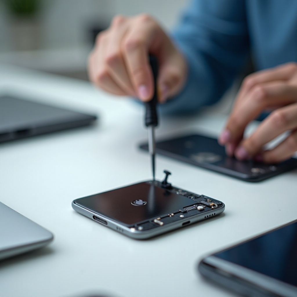 wie man die Batterie aus einem Samsung-Handy entfernt