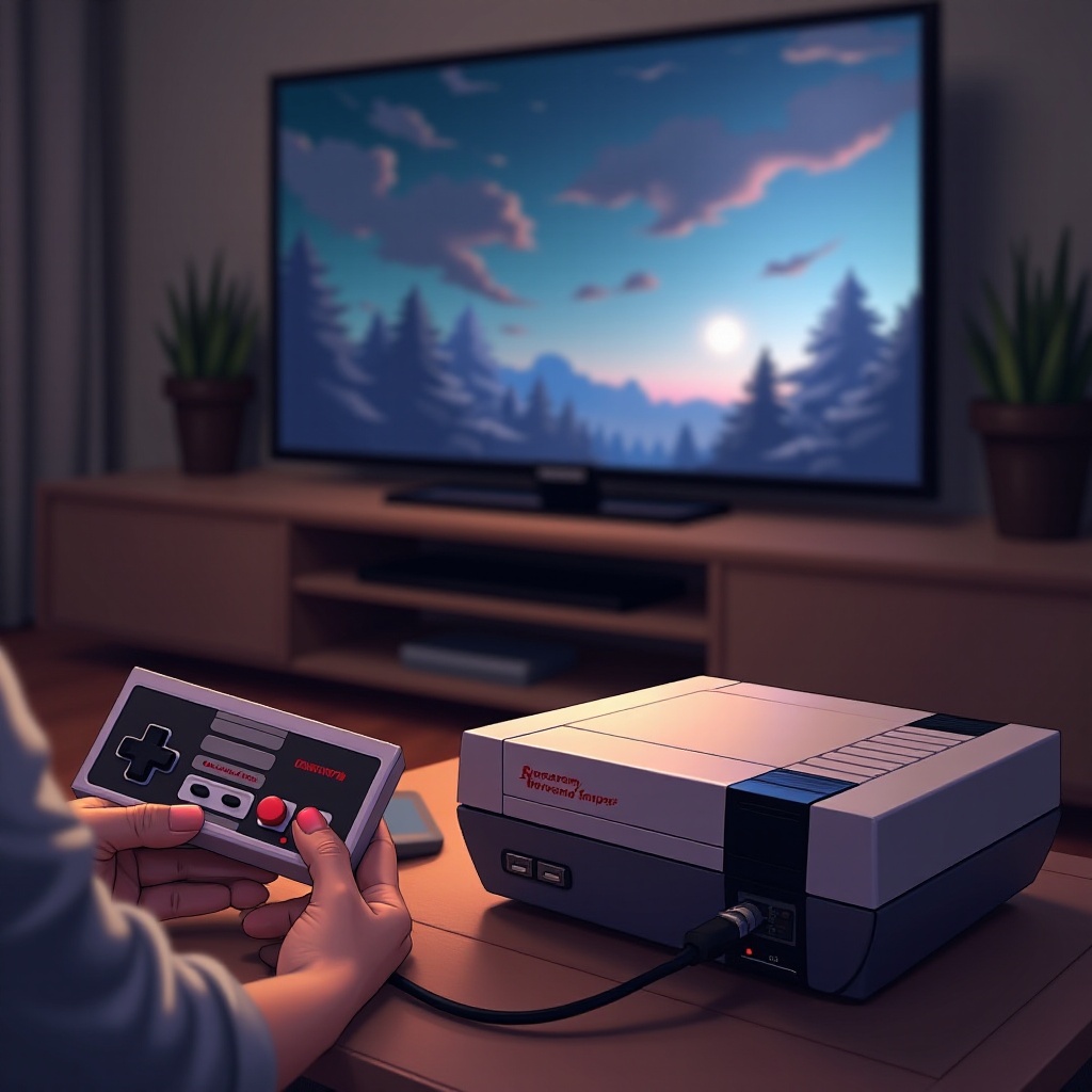 alte Nintendo mit Smart-TV verbinden