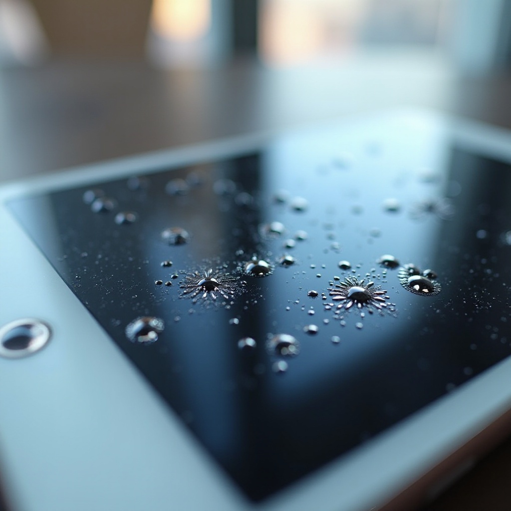 mancha negra en la pantalla del iPhone después de caerse