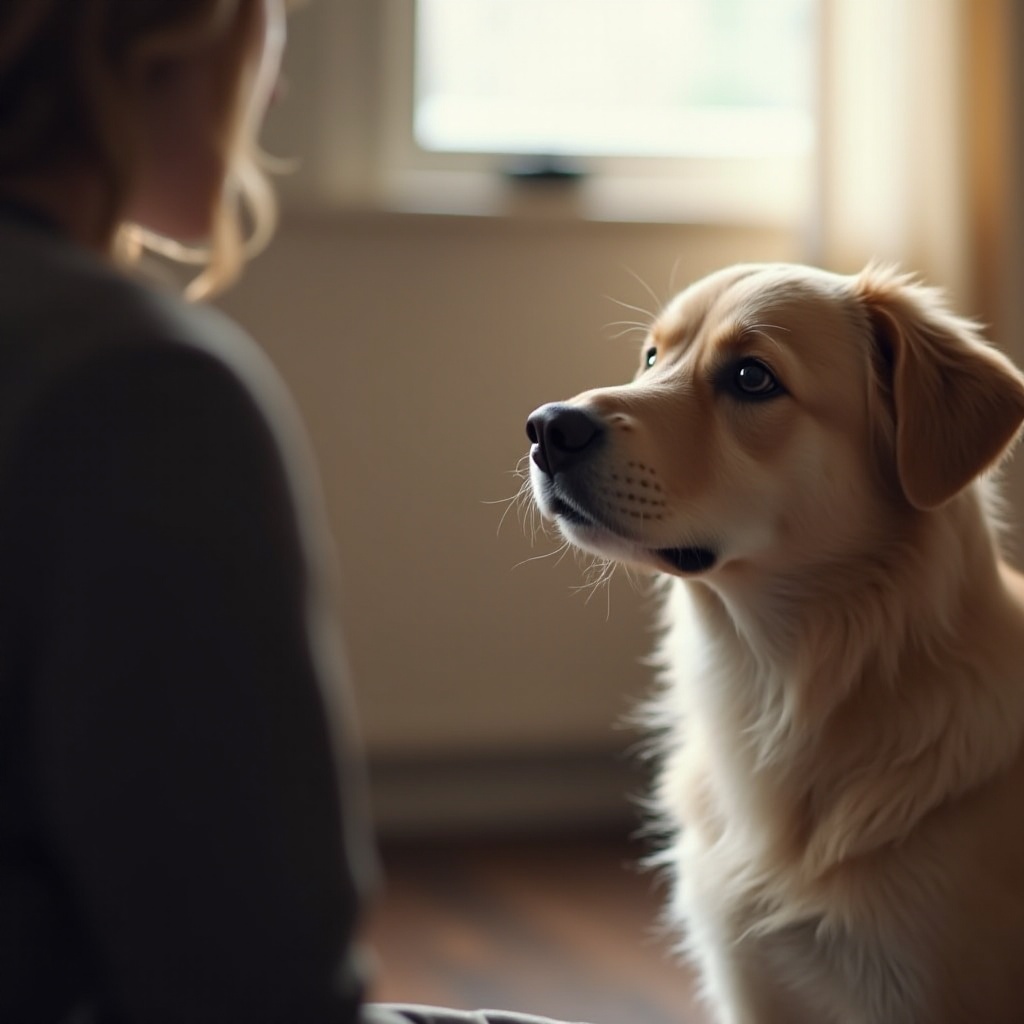 por qué mi perro simplemente se sienta y me mira