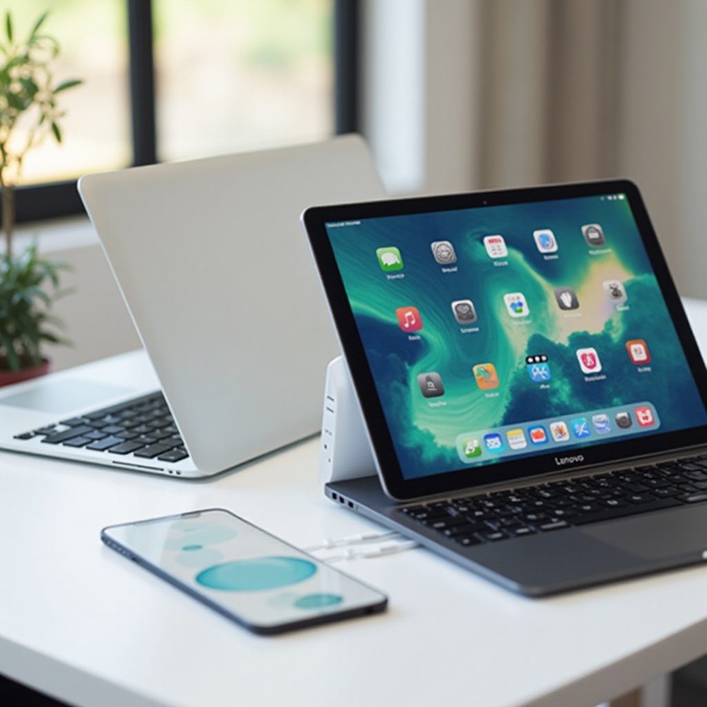 kuinka yhdistää Apple iPad Pro langattomasti Lenovo-kannettavaan