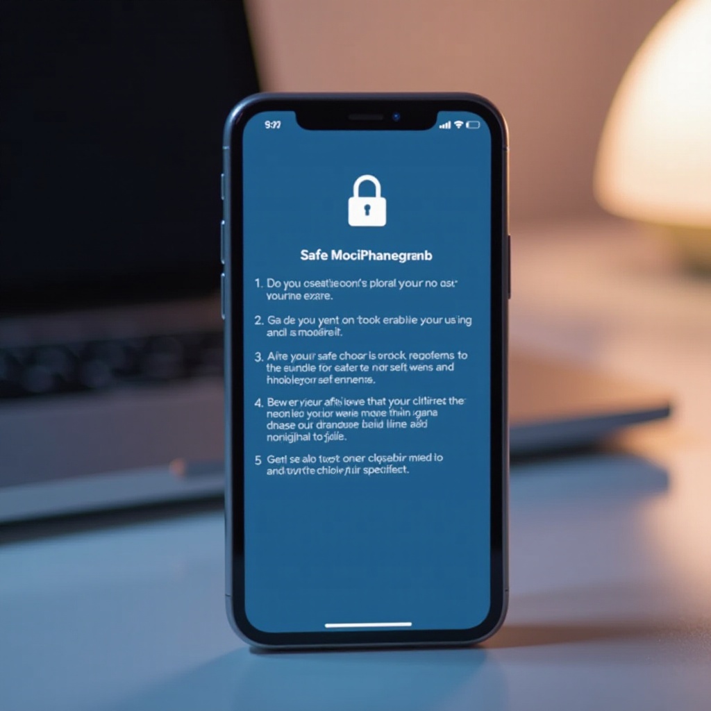 comment activer le mode sans échec sur iPhone