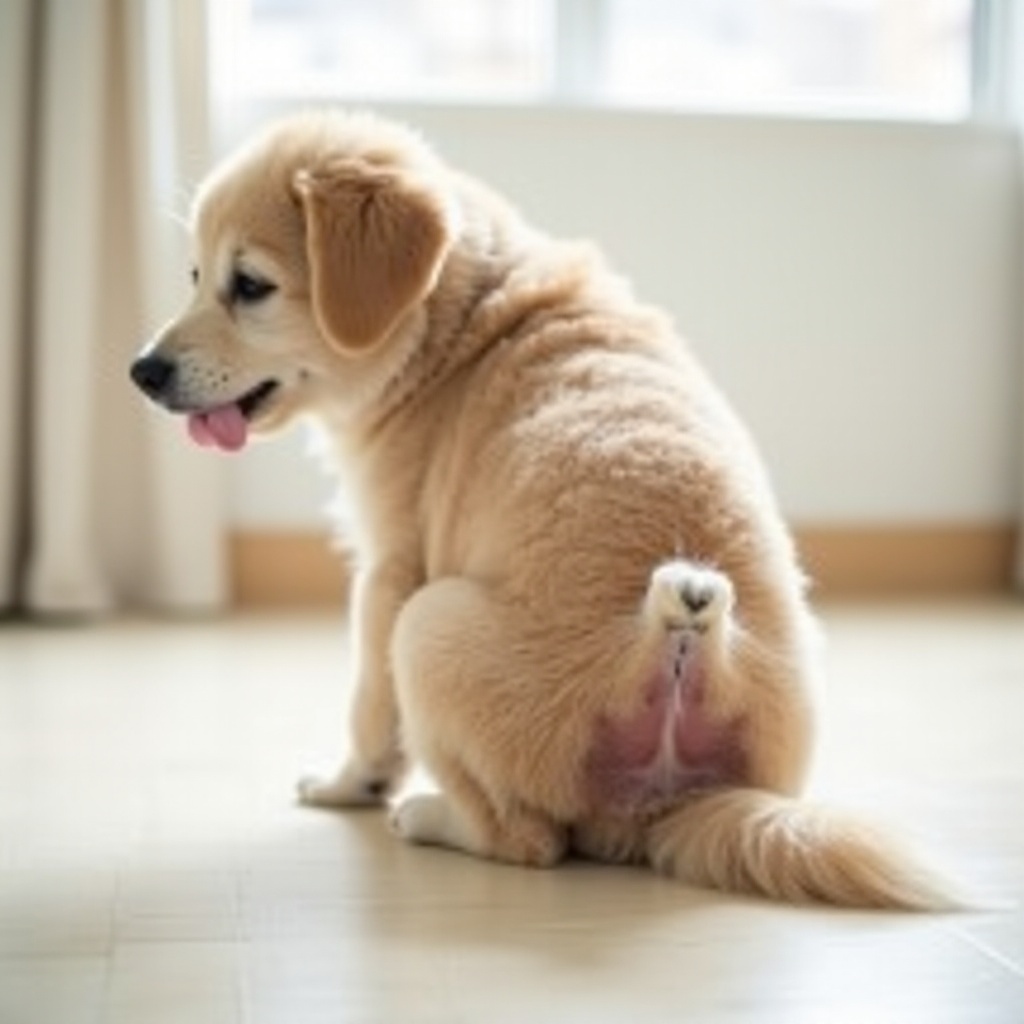 dog keeps licking anus after grooming
