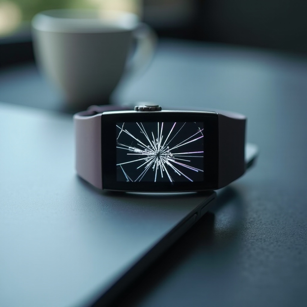 Fitbit-Bildschirm gerissen