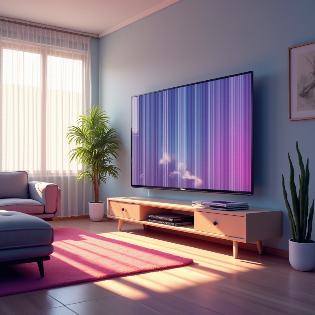 linee verticali sullo schermo della TV LG
