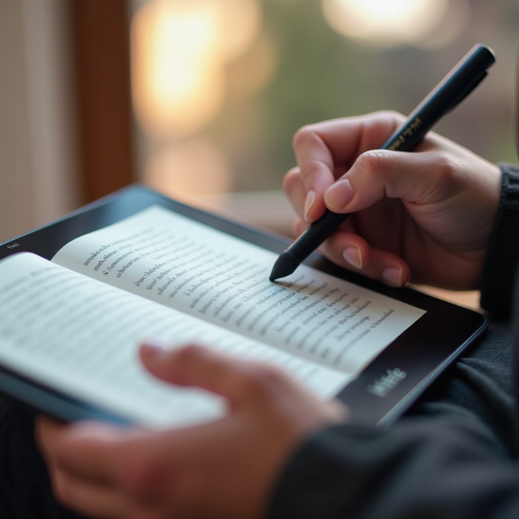 kindle scribe escrever em livros